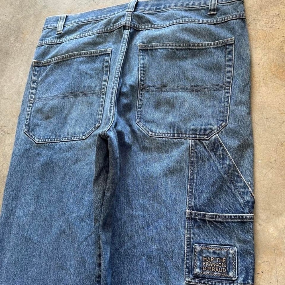 Baggy Carpenter Girbaud Wide Leg Denim Jeans Surf Summer Vintage Y2K 40x32 - Picture 3 of 8